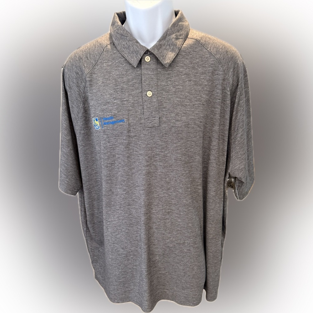 L.L. Bean Heather Gray Polo Shirt -XXL
